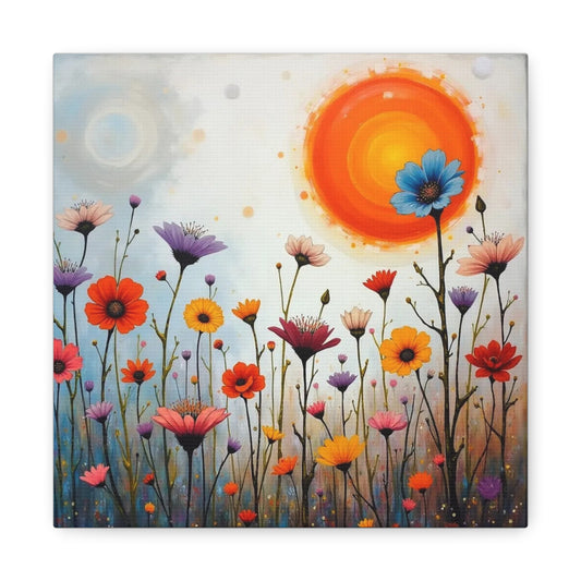 Flowers in the Sun Abstract Art