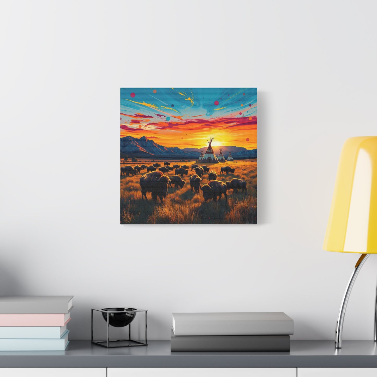 Canvas Print -Where the Buffalo Roam Wall Art