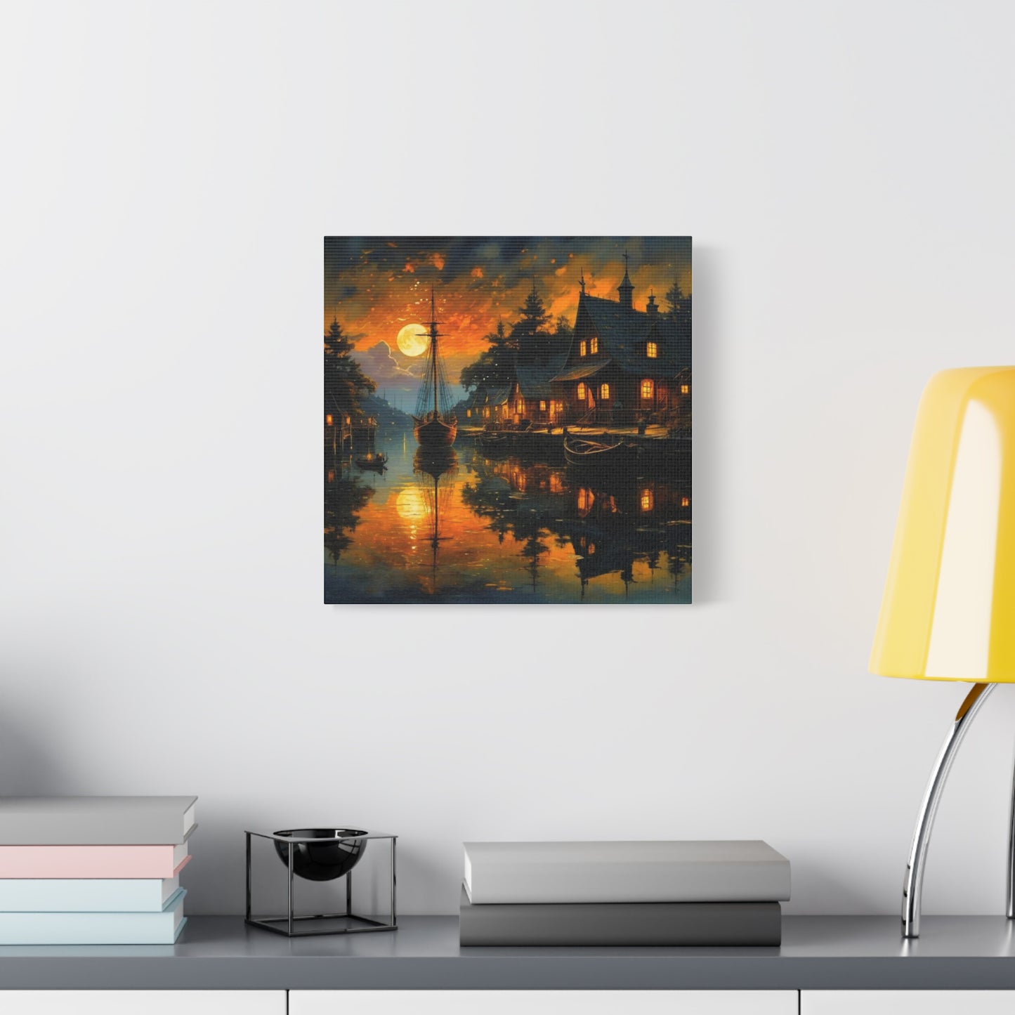 Wall Art - Harbor Glow Matte Canvas