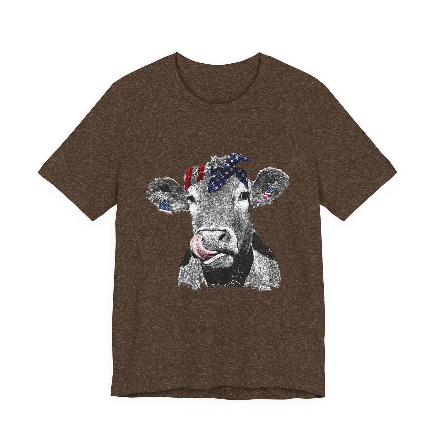 Cow with Flag Bandanna T-Shirt