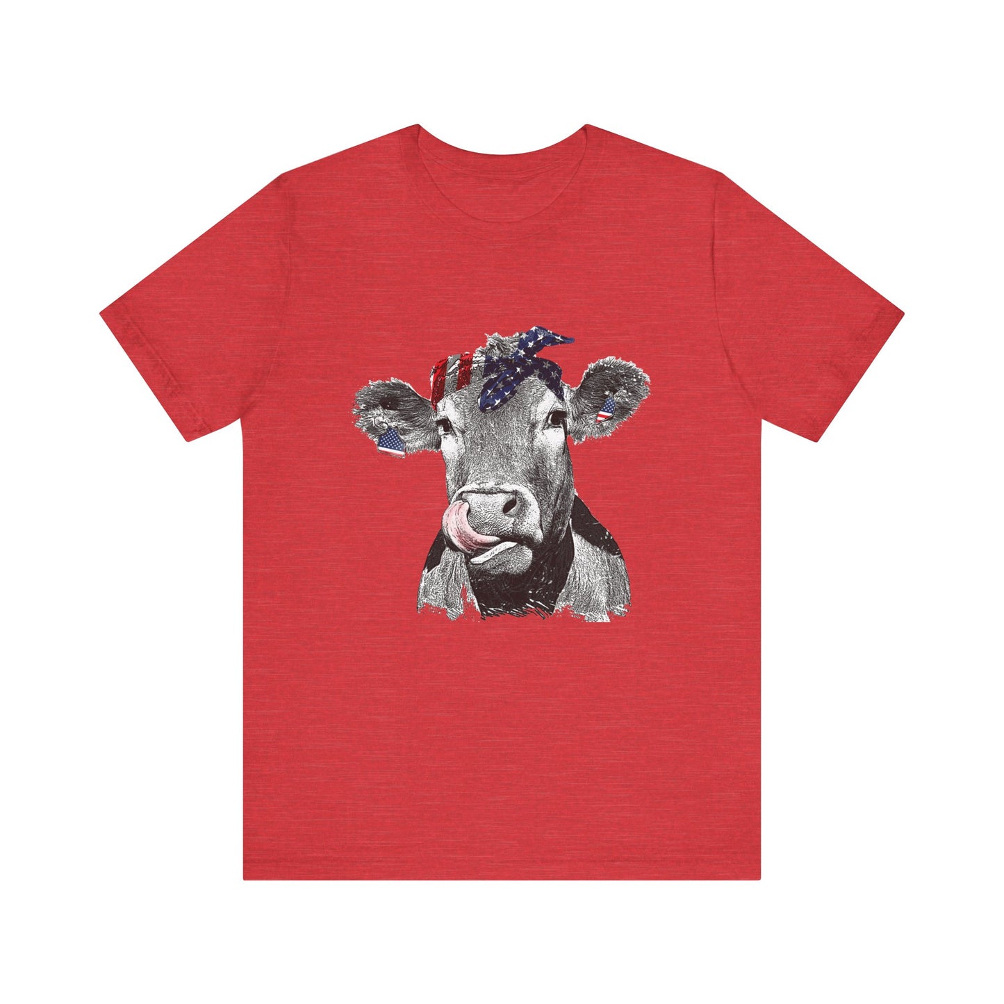 Cow with Flag Bandanna T-Shirt
