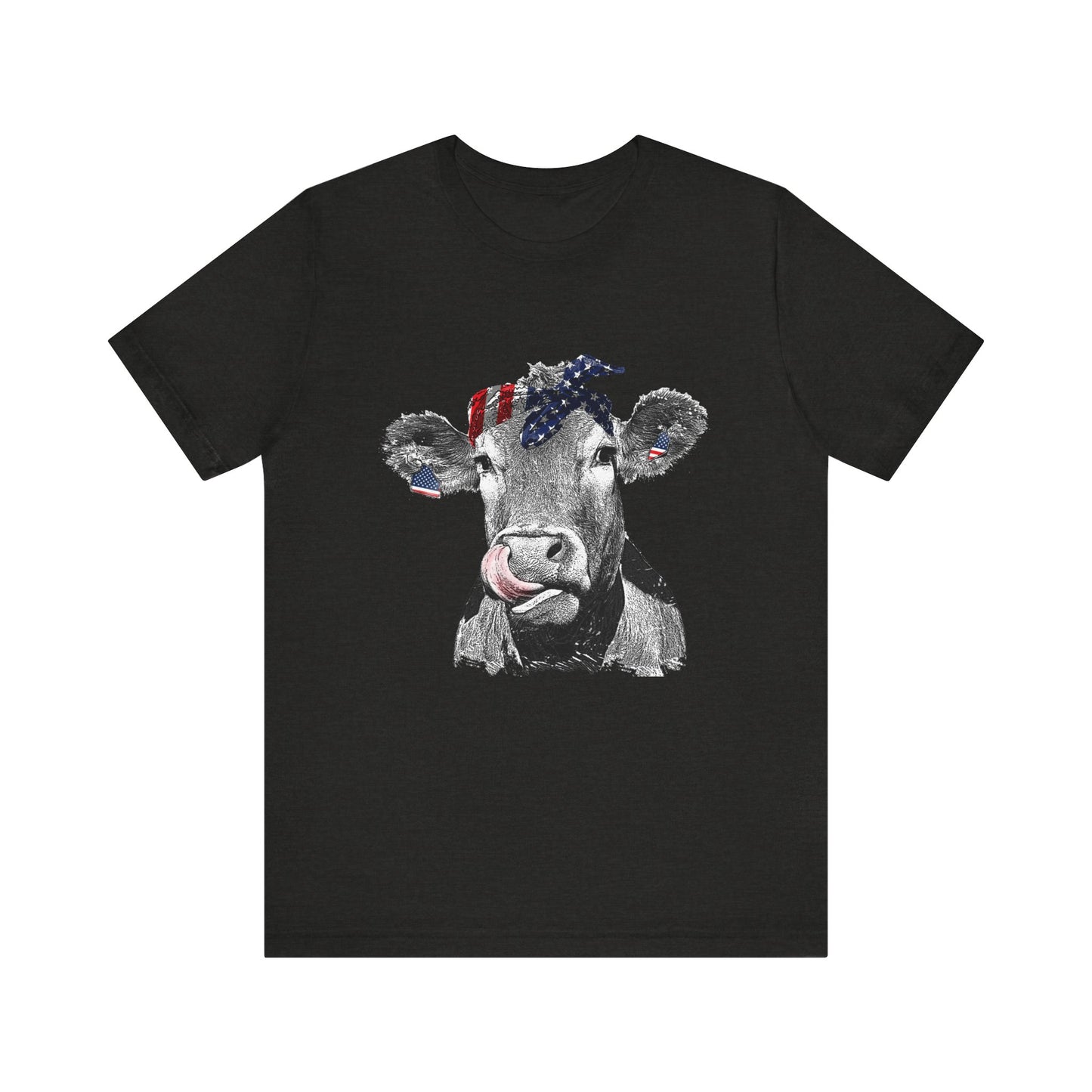 Cow with Flag Bandanna T-Shirt