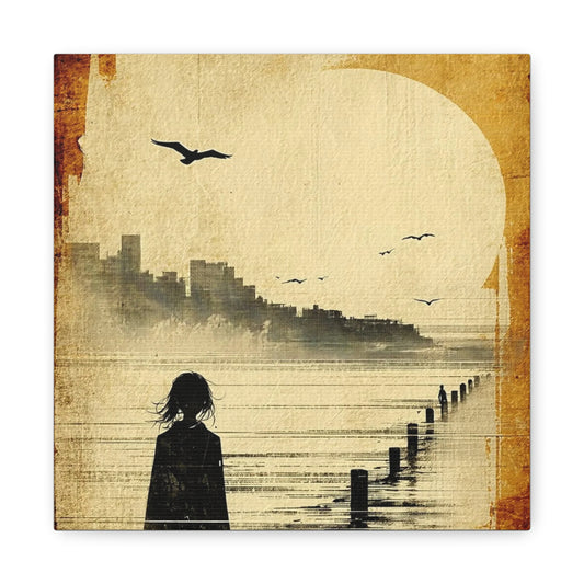 Yellow Water View Abstract Art