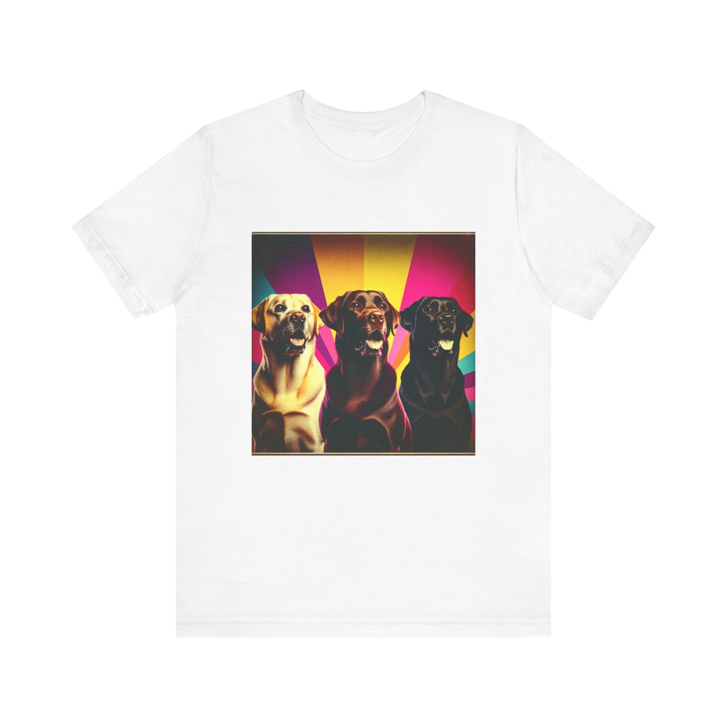 Retro Colorful Labrador Retrievers Tee - Unisex Shirt