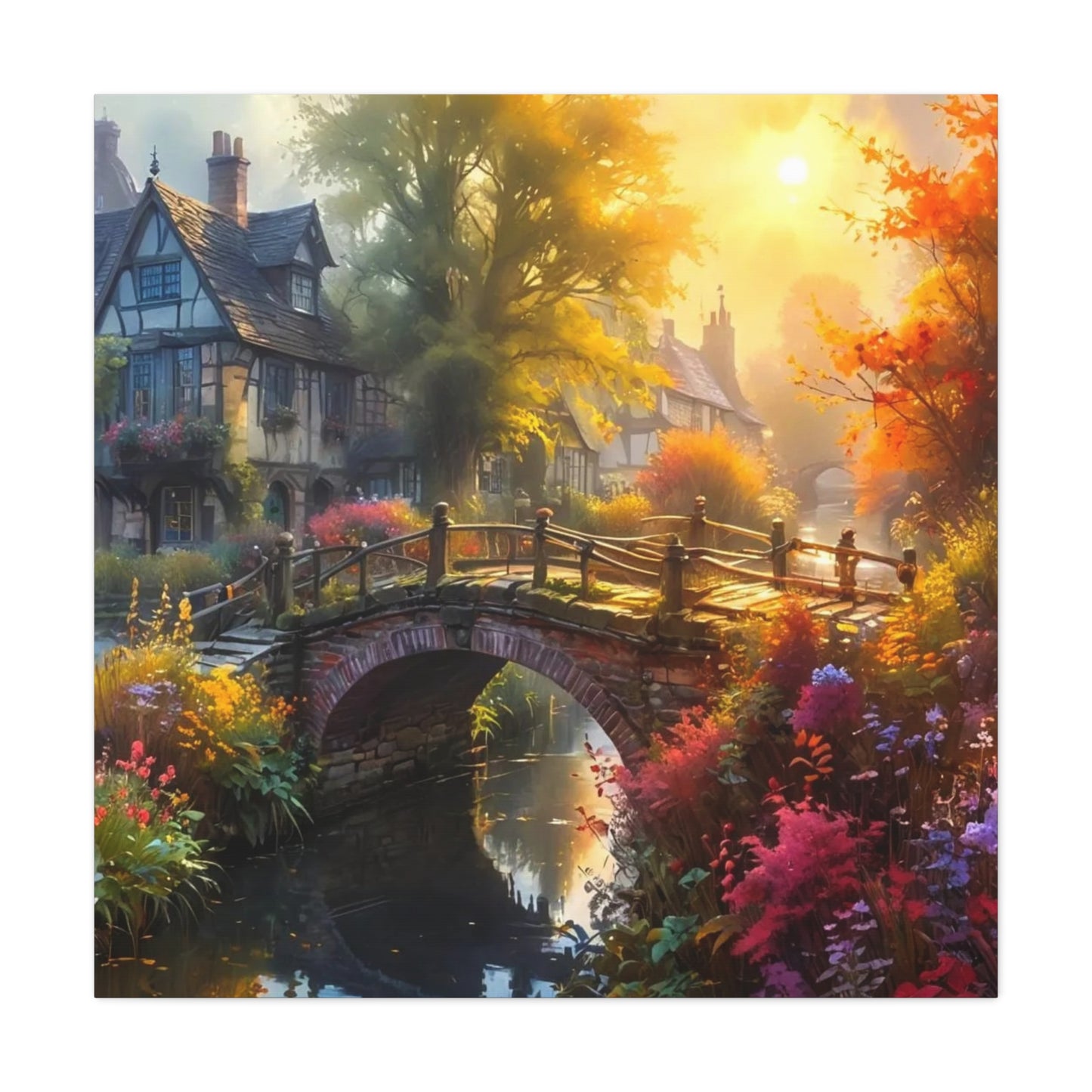 Canvas Print - The Bridge to Town Wall Art