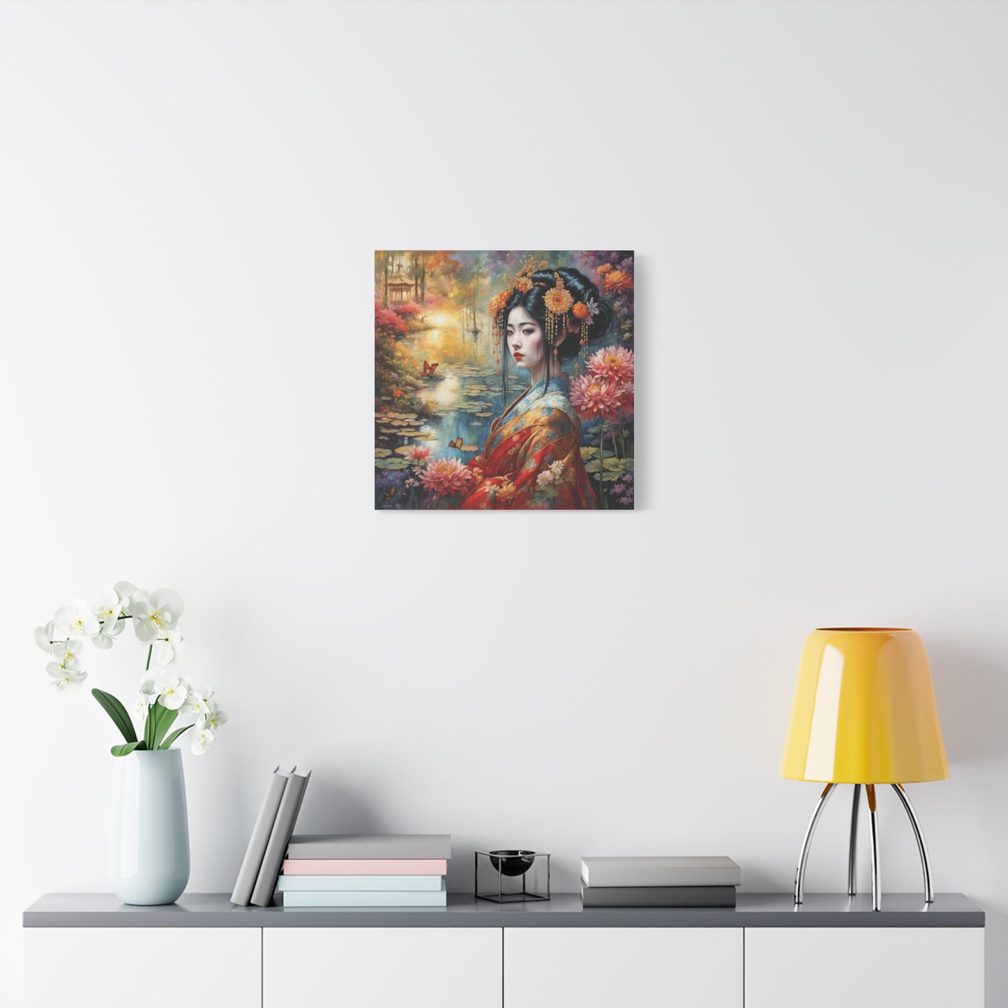 Beautiful Woman Asian Abstract Art