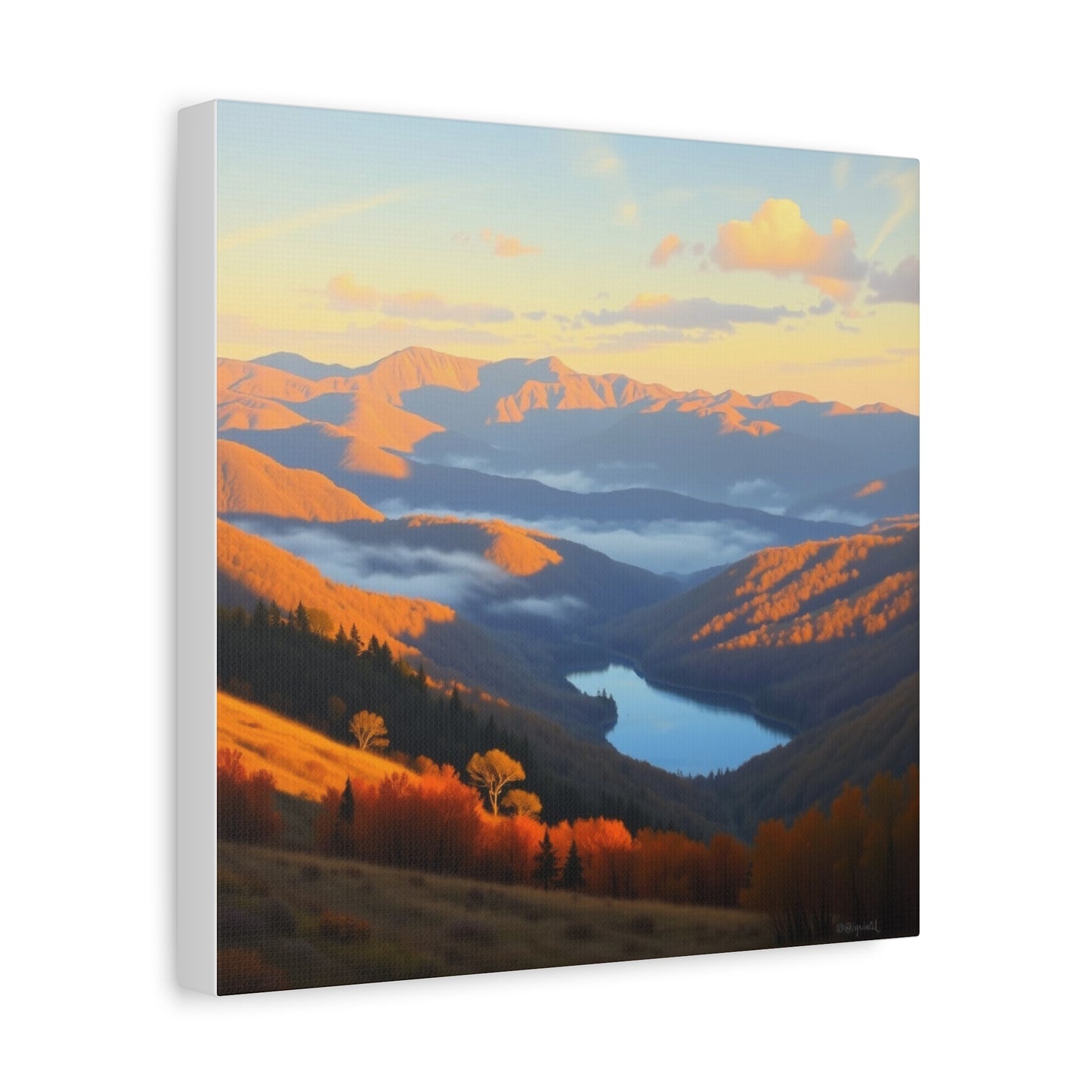 Canvas Print - The Ozark Mountain Lake Art