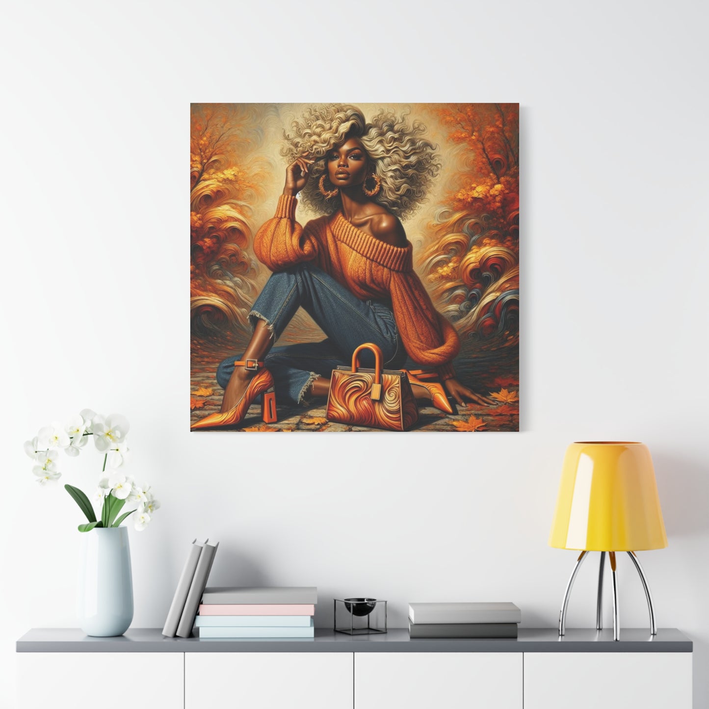 Beautiful Black Woman Canvas Art