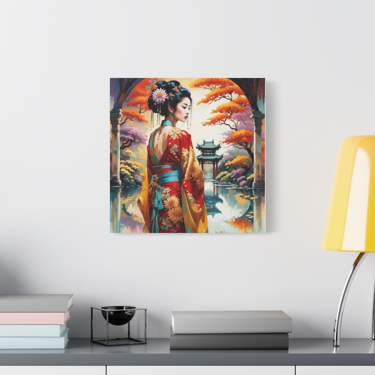 Geisha Asian Abstract Art