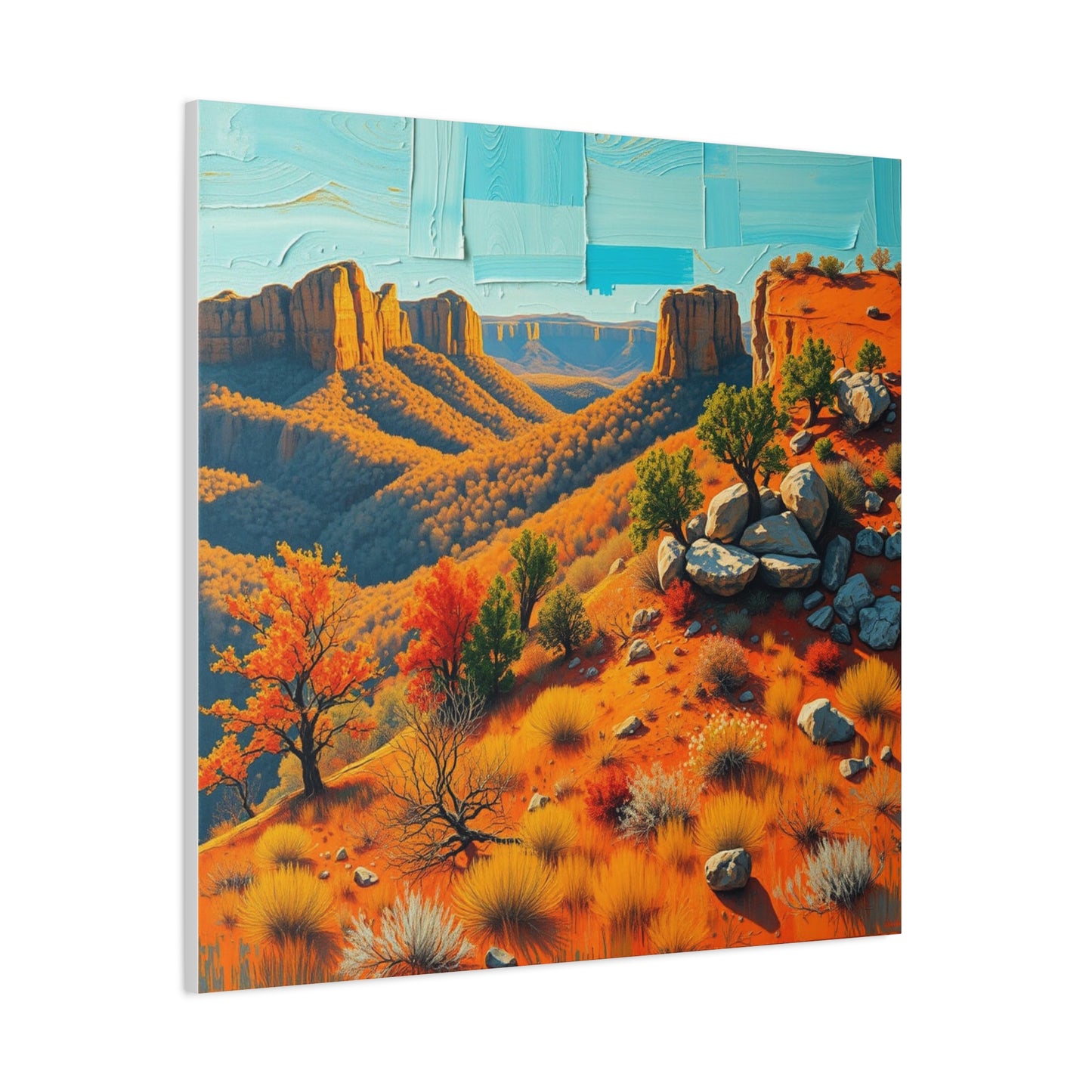 Canvas Print -Abstract 3 Southwest Landscape Wall Art