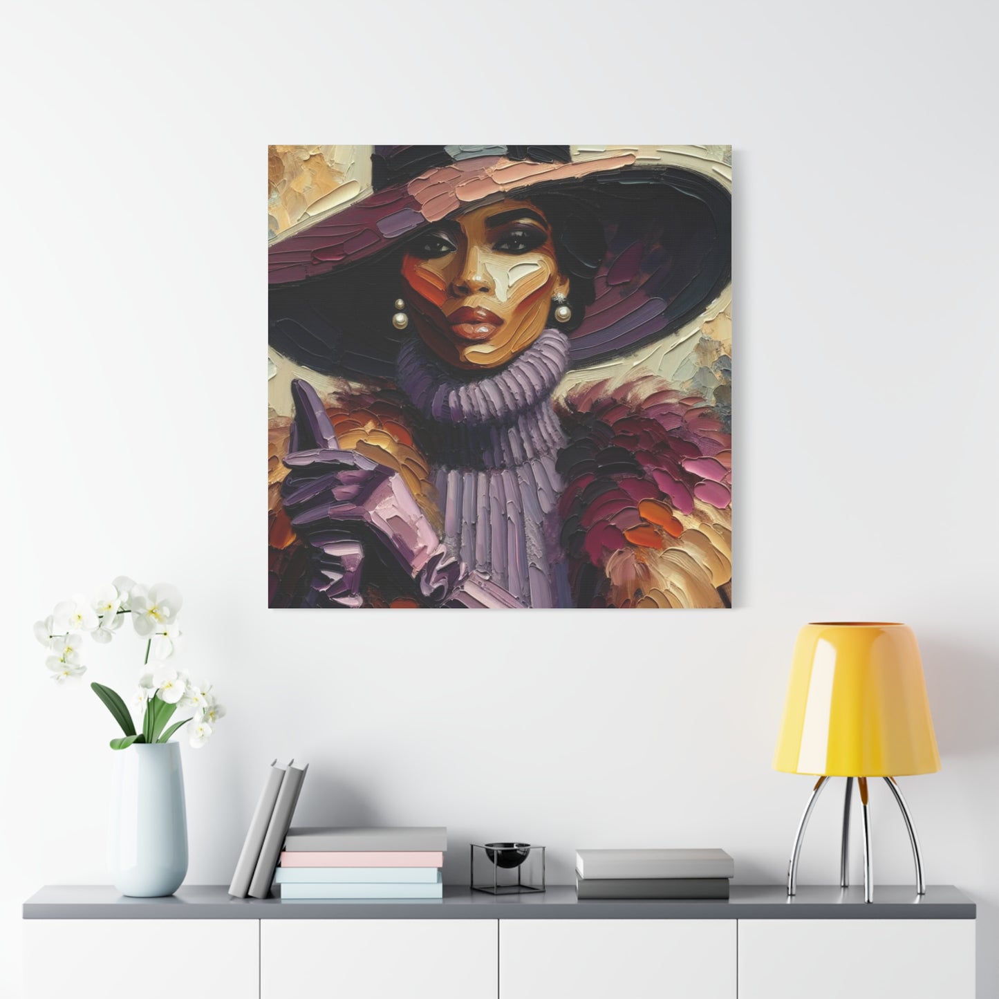 Beautiful Black Woman Canvas Art