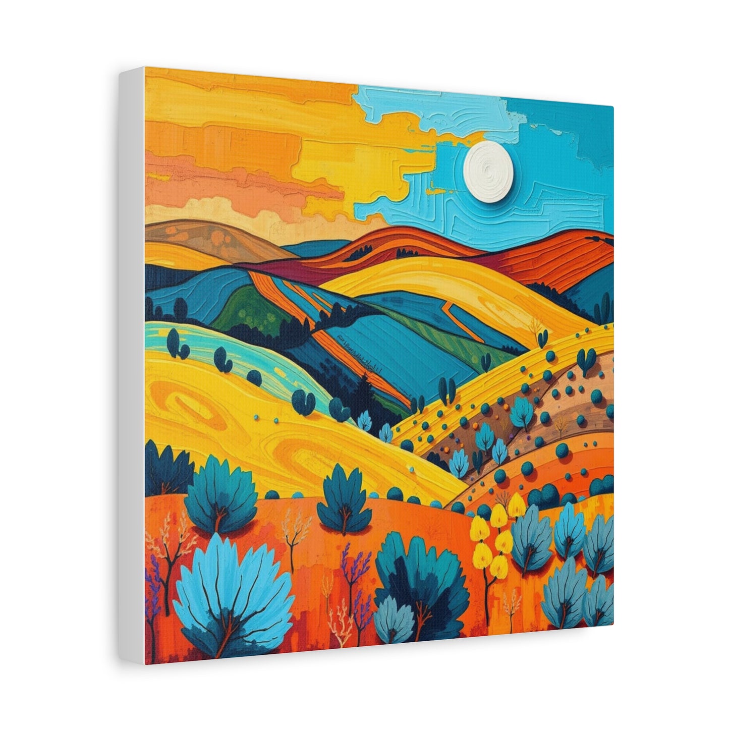 Canvas Wall Art - Black Hills Abstract Scenic Art