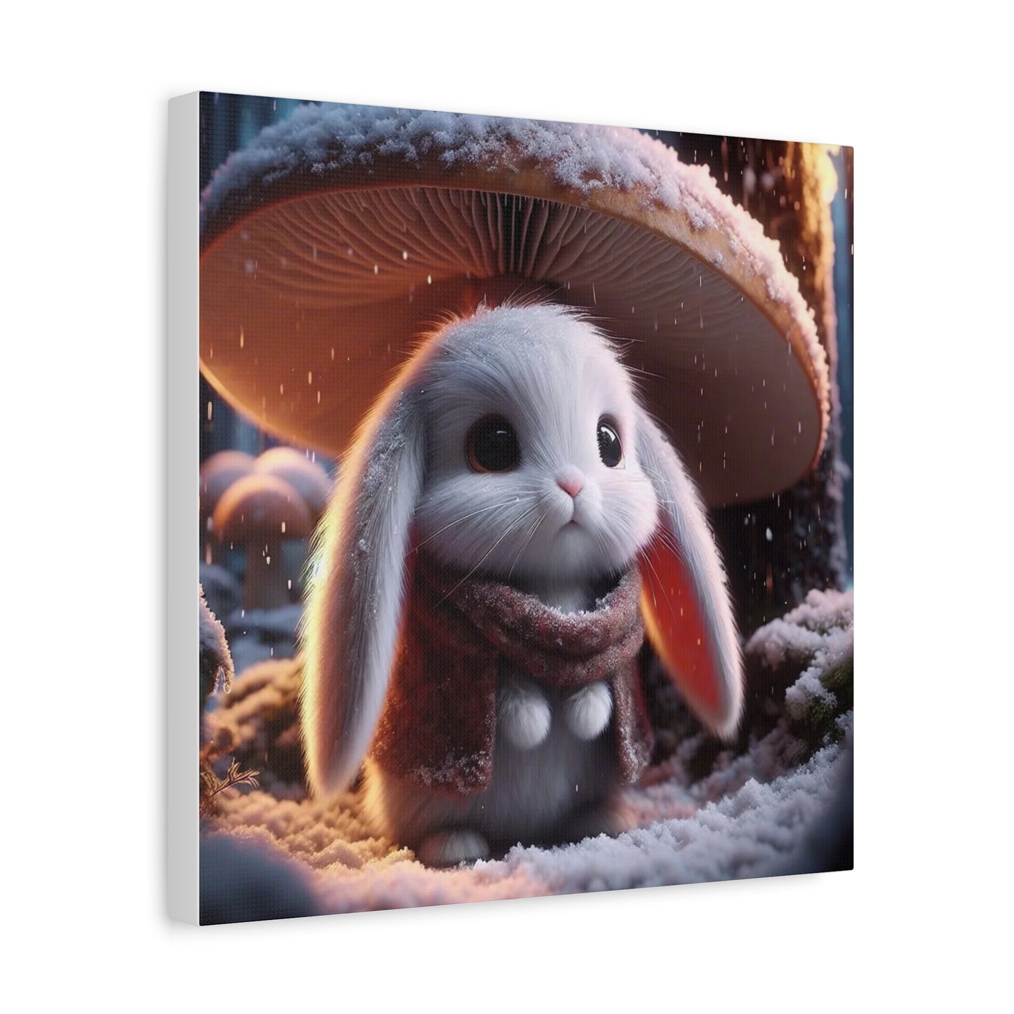 Baby Bunny in the Snow Art