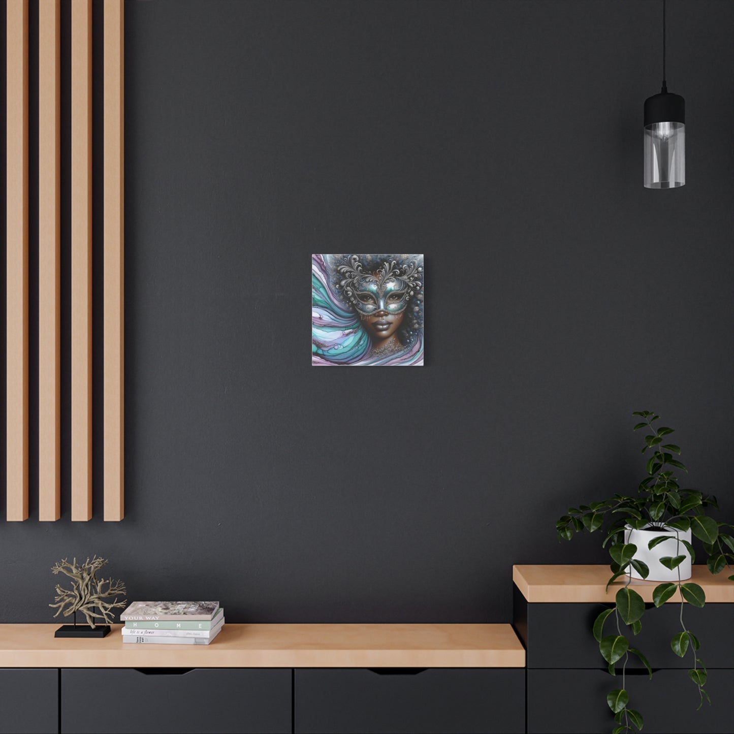 Beautiful Black Woman Abstract Canvas Art