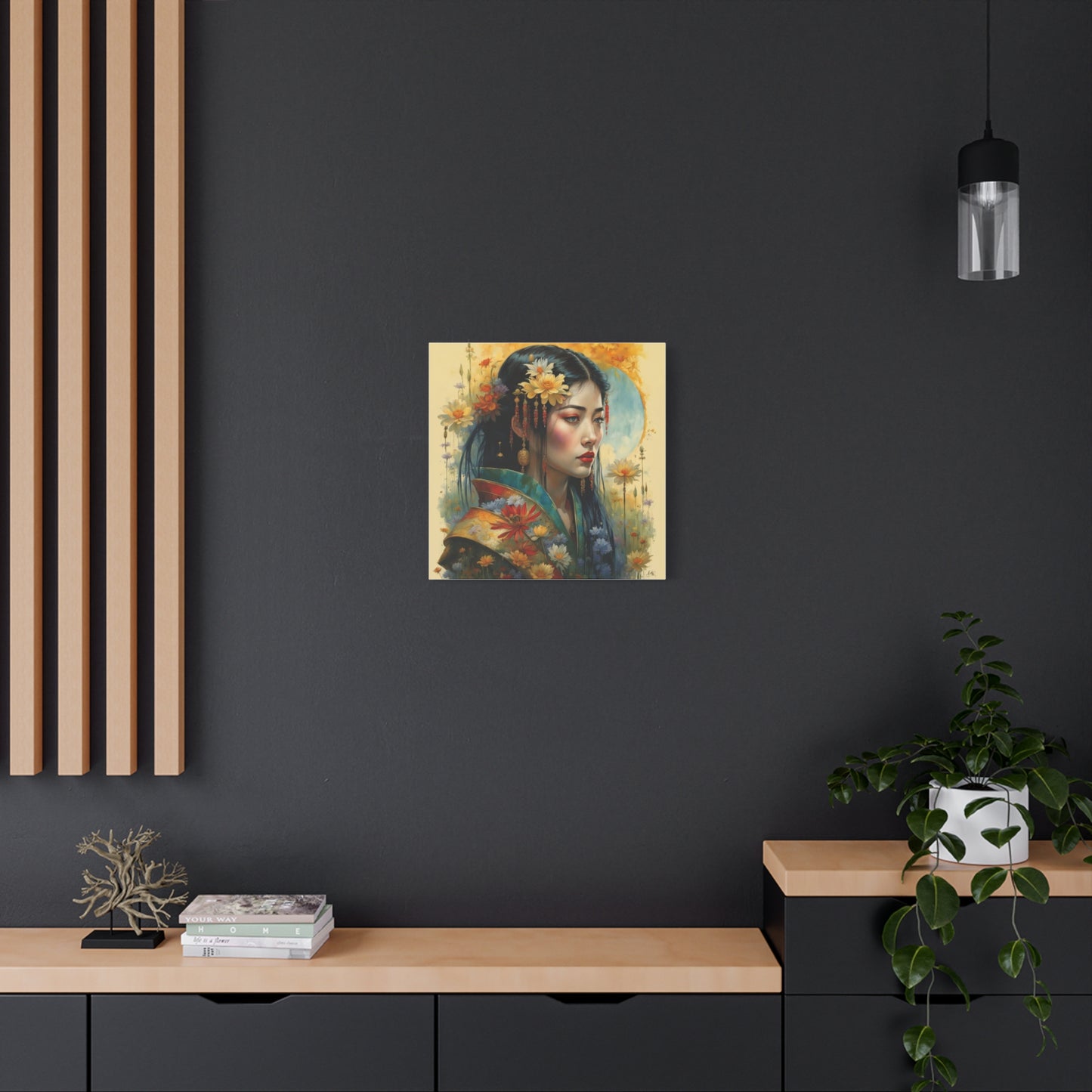 Beautiful Woman Asian Abstract Art