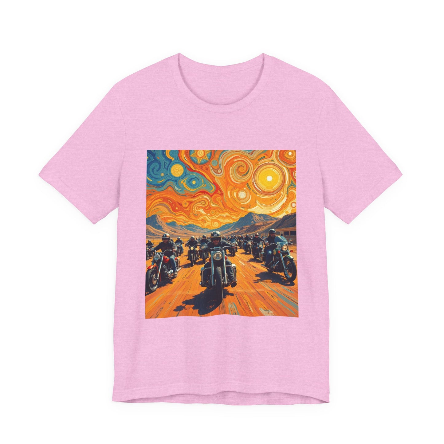 Black Hills Bikers in Sturgis Abstract Tee
