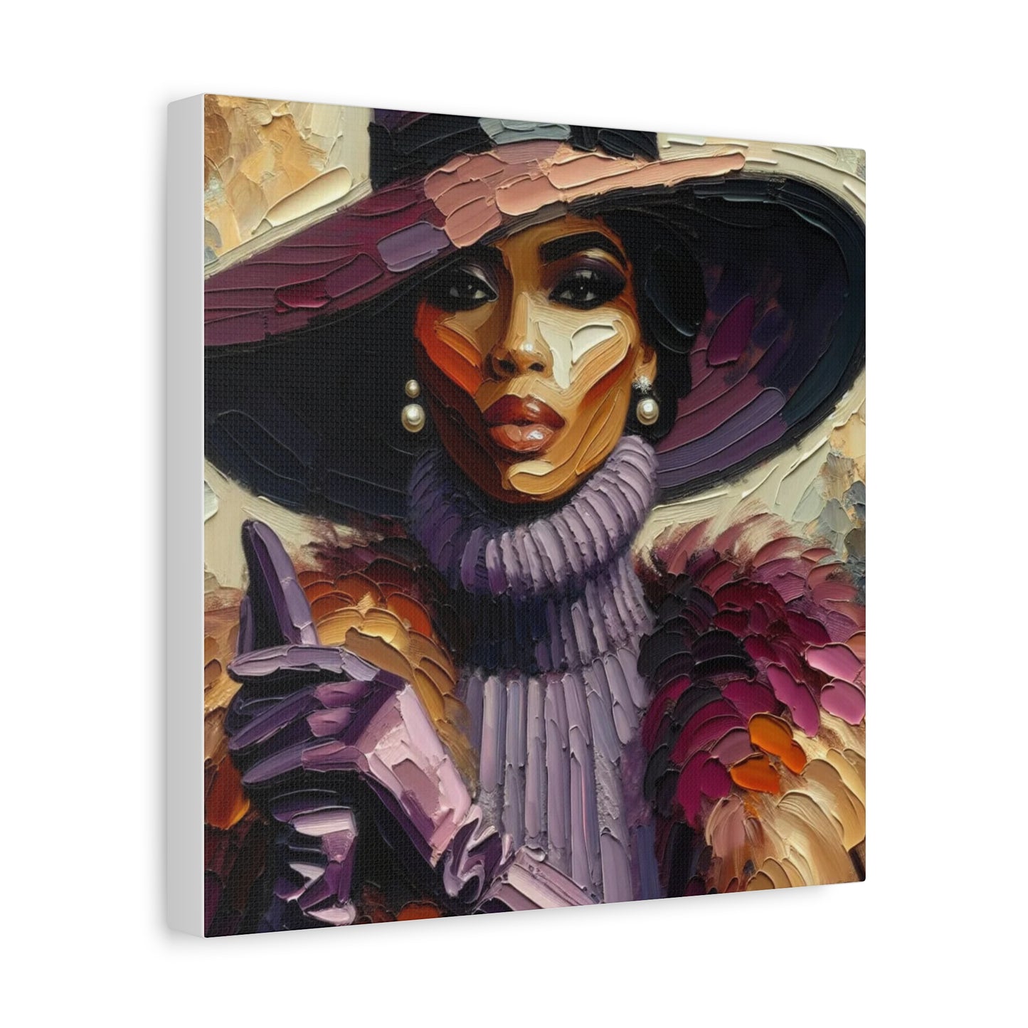 Beautiful Black Woman Canvas Art
