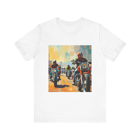 Black Hills Bikers in Sturgis Abstract Tee 1