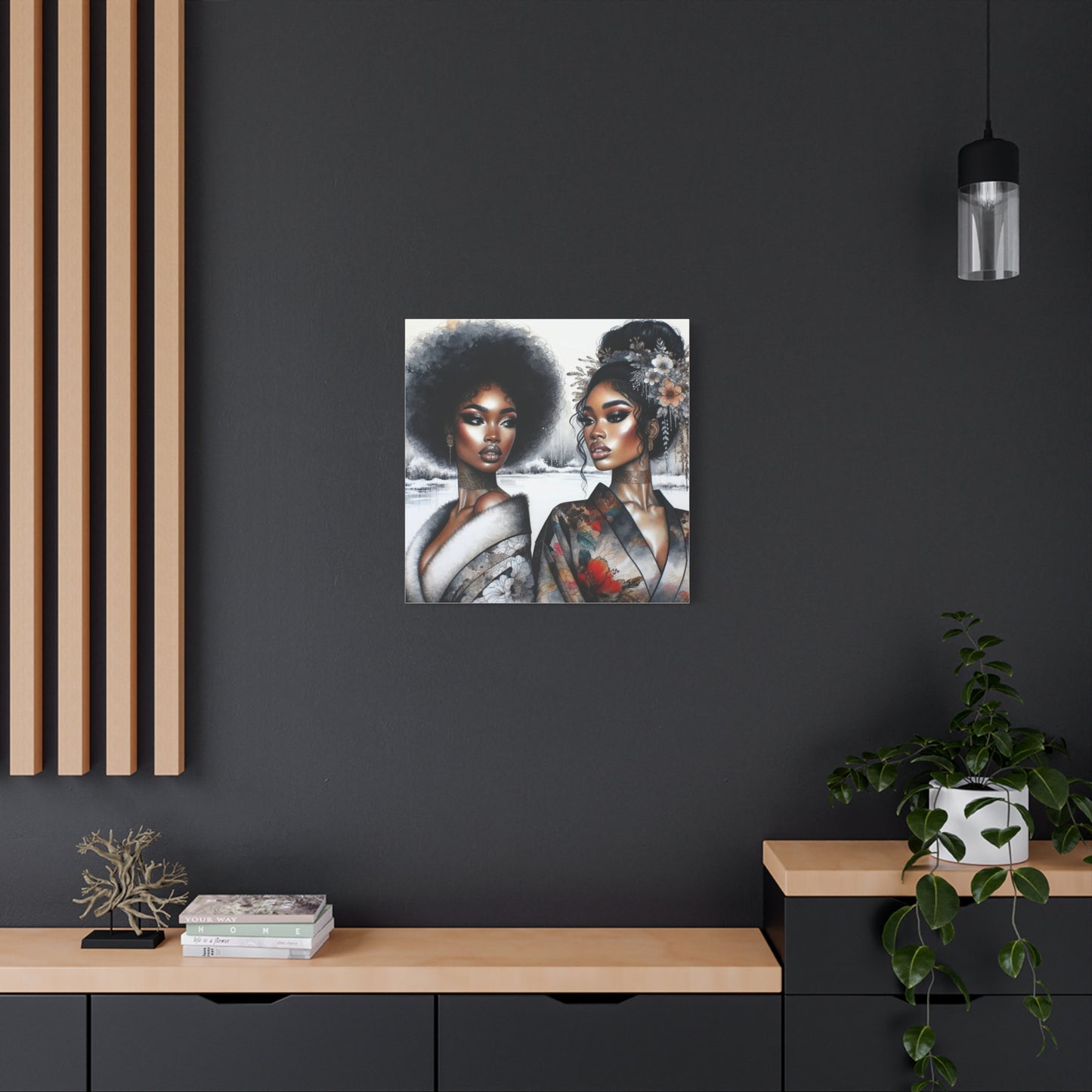 Beautiful Black Woman Canvas Art