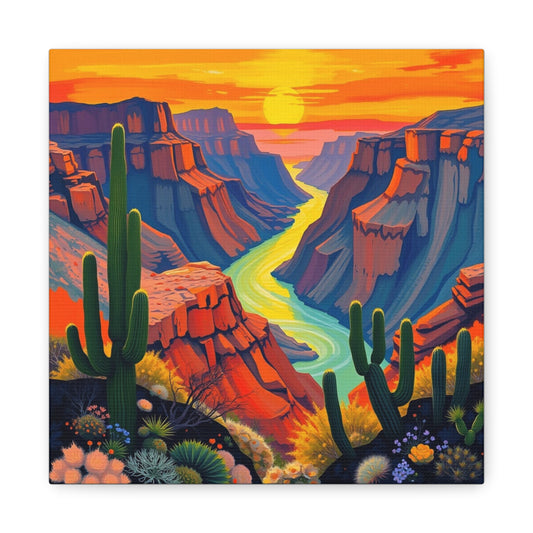 Canvas Print - Grand Canyon Abstract Art 1