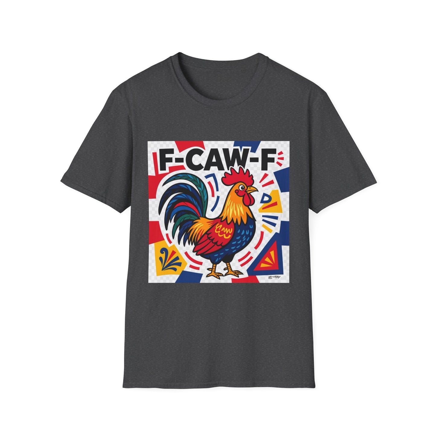 F-CAW-F Rooster Western Boho, Unisex T-Shirt,