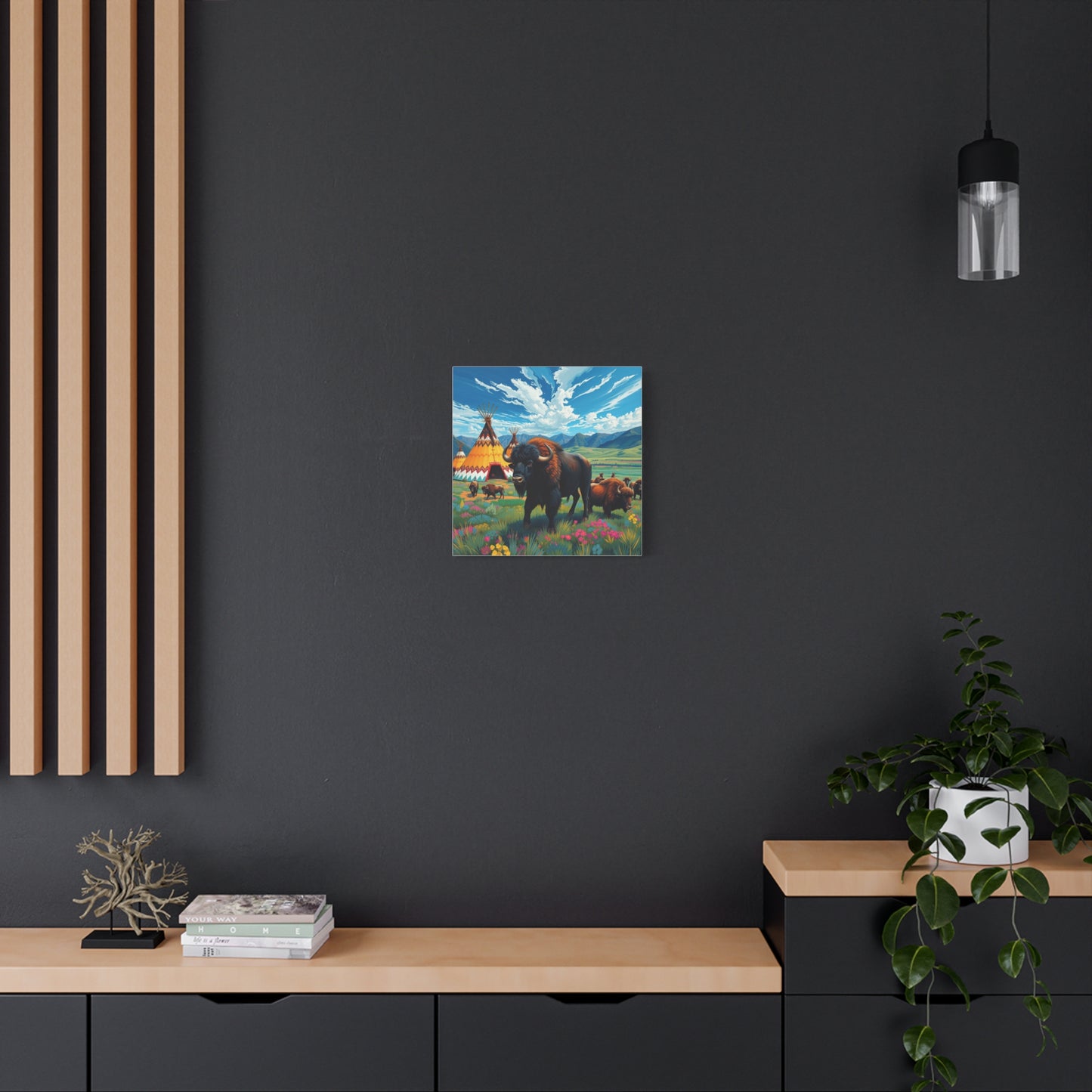 Canvas Print -Vibrant Buffalo Wall Art