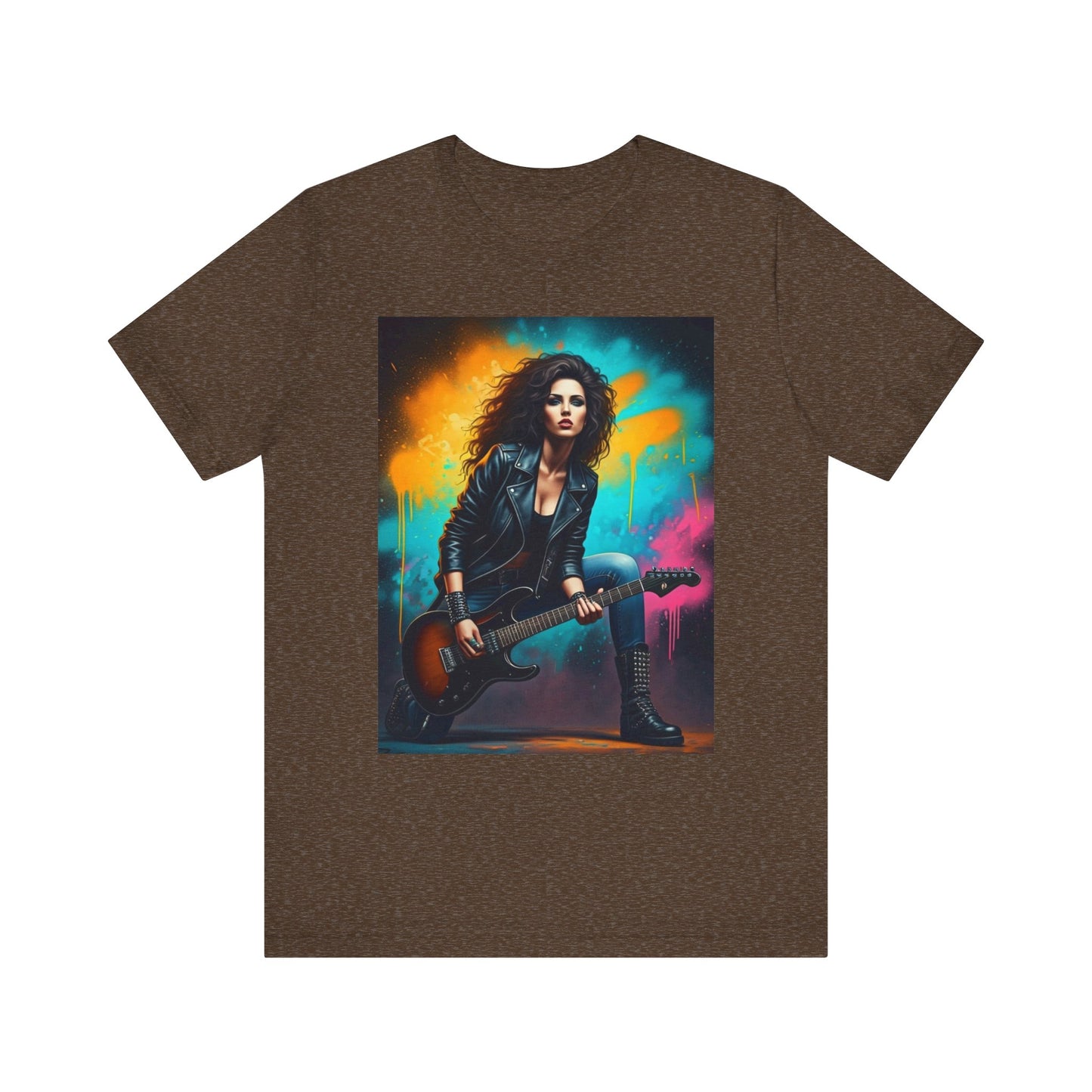 Woman Rock Star Abstract T-Shirt