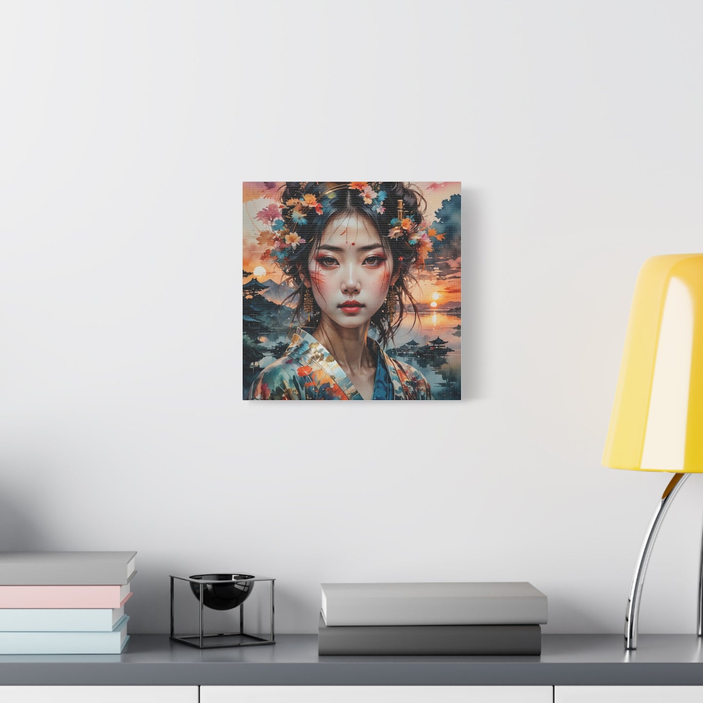 Beautiful Woman Asian Abstract Art