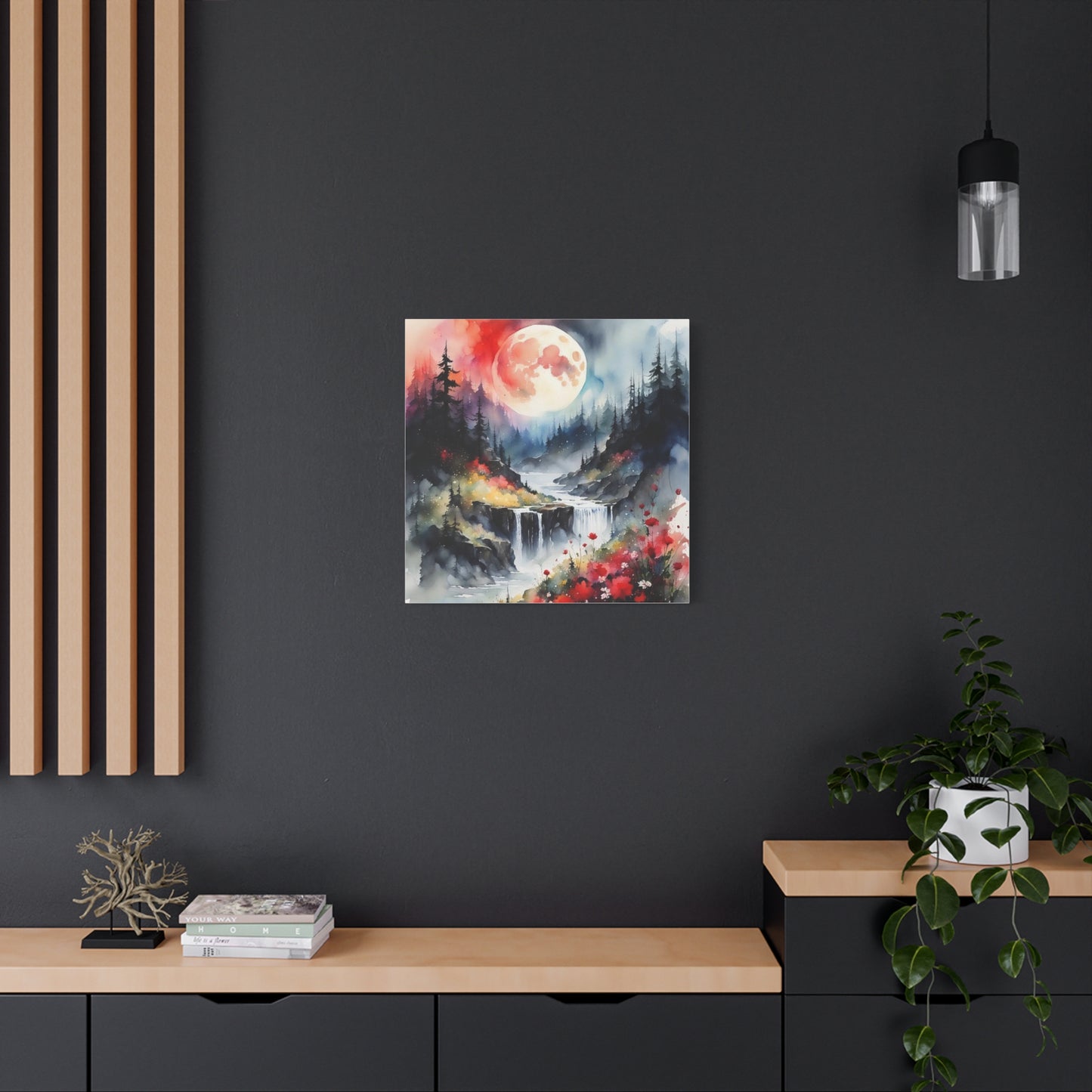 Large Moon Asian Abstract Art