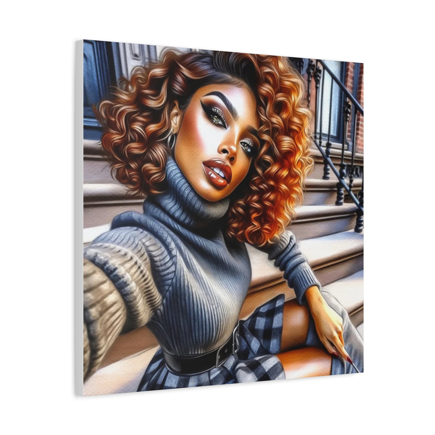 Beautiful Black Woman Canvas Art
