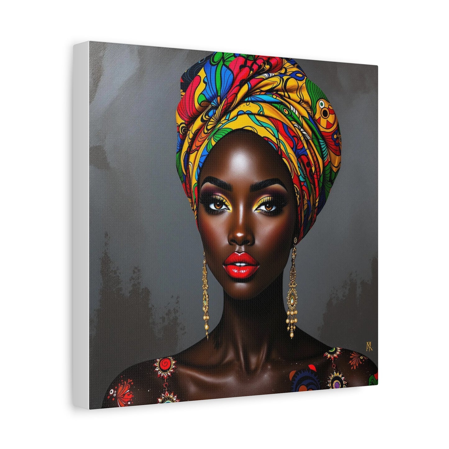 Beautiful Woman African Abstract Art