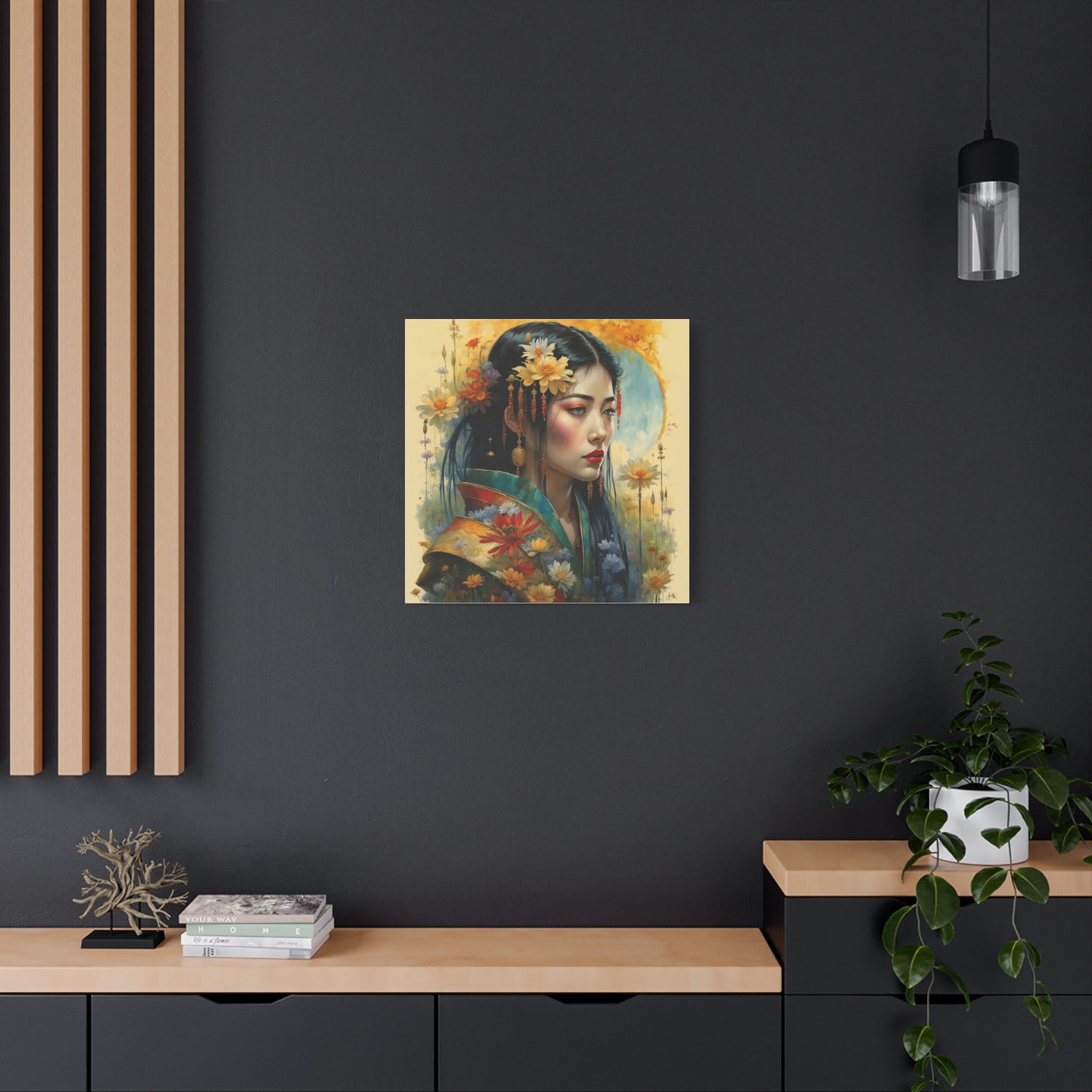 Beautiful Woman Asian Abstract Art