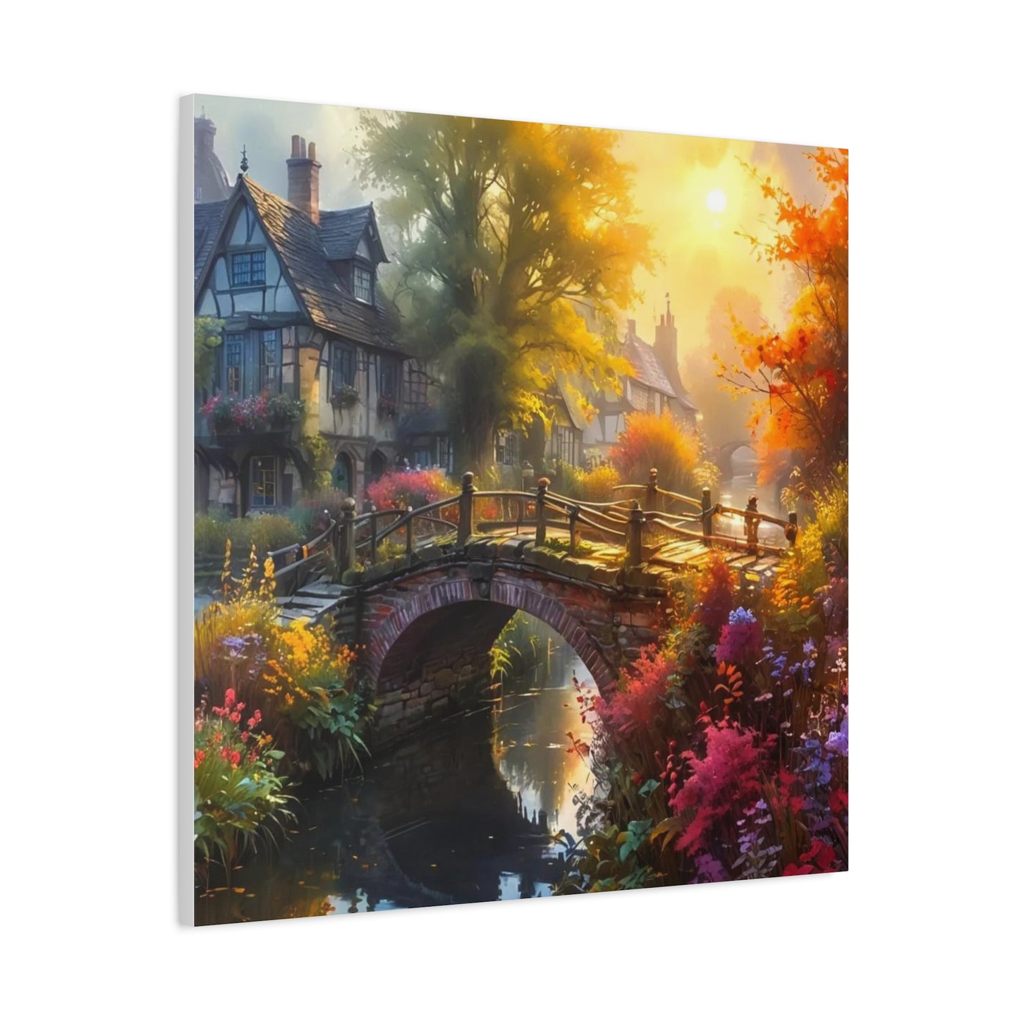 Canvas Print - The Bridge to Town Wall Art