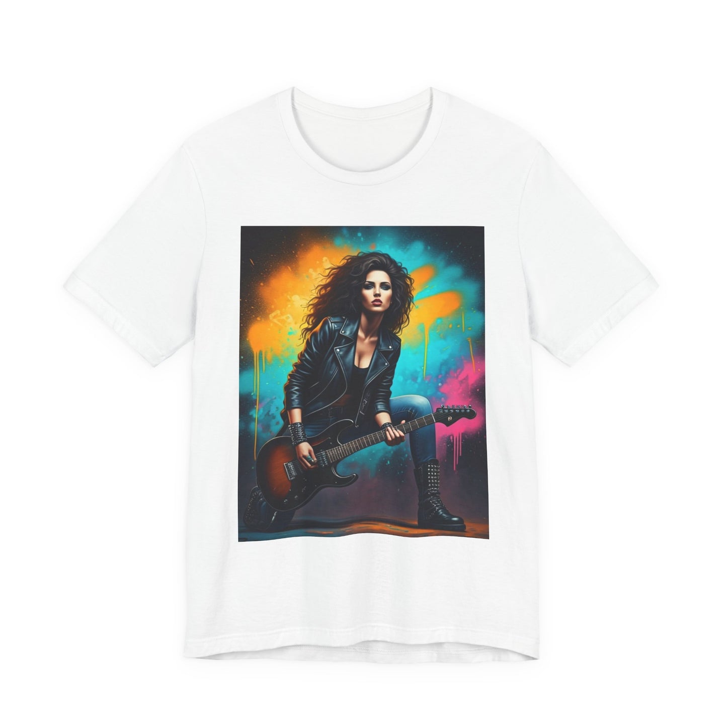 Woman Rock Star Abstract T-Shirt