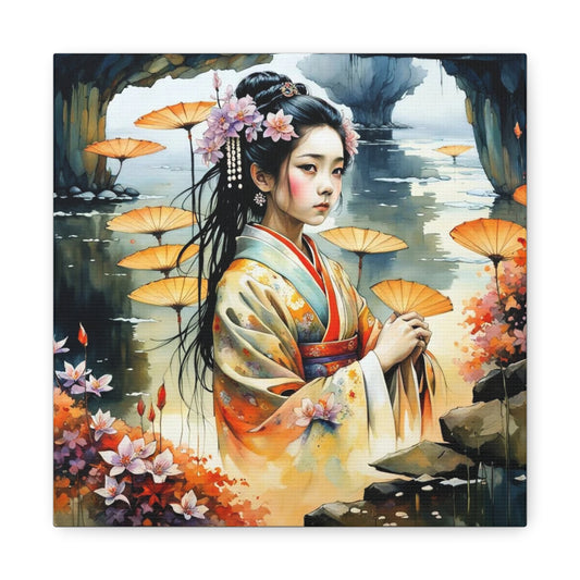 Beautiful Woman Asian Abstract Art