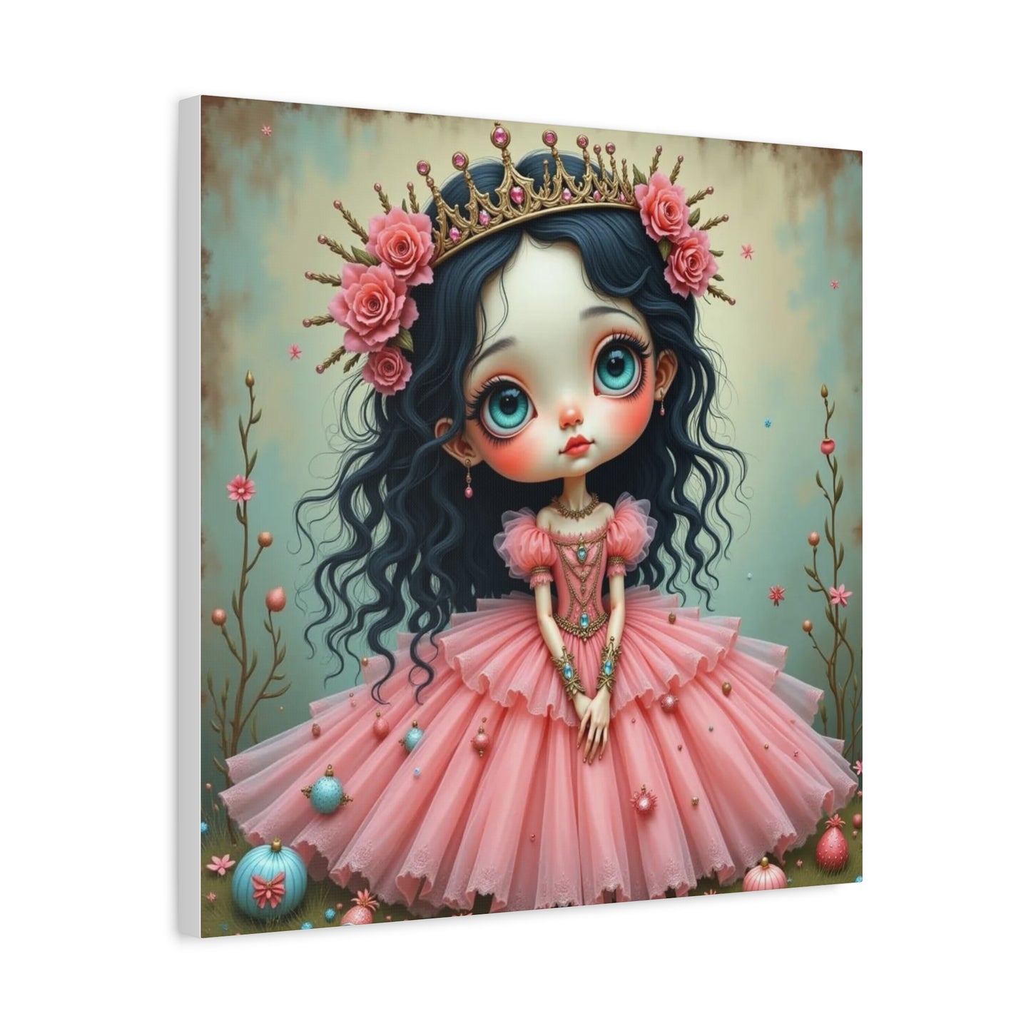 Girl in a Pink Dress Art