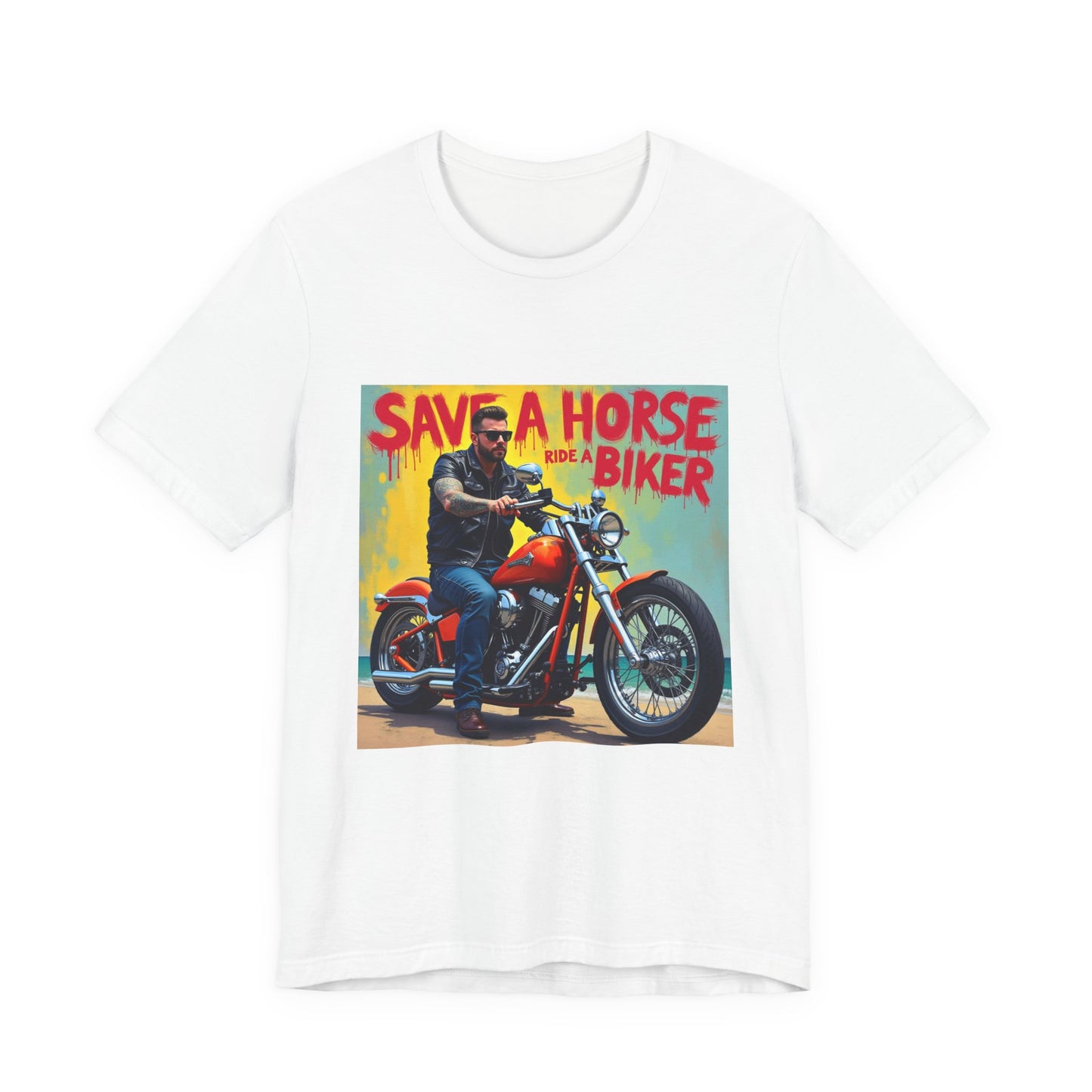 Save a Horse Ride a Biker Tee 2