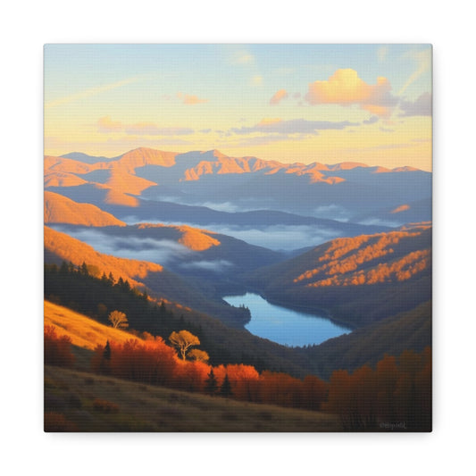 Canvas Print - The Ozark Mountain Lake Art
