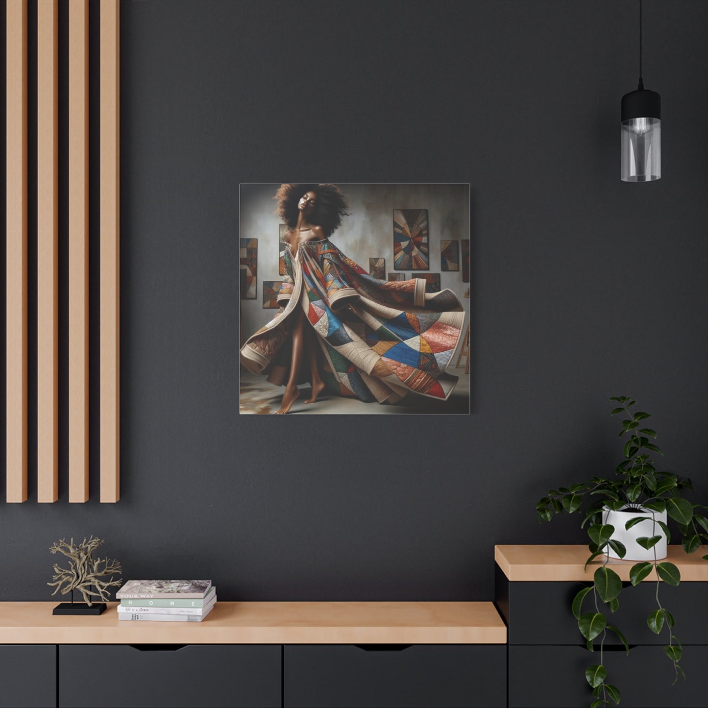 Beautiful Black Woman Canvas Art