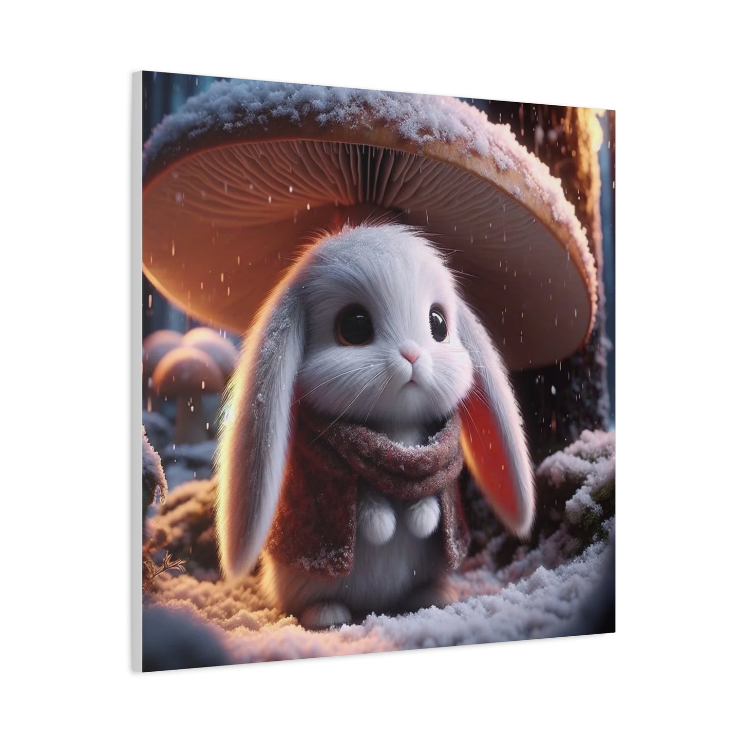 Baby Bunny in the Snow Art