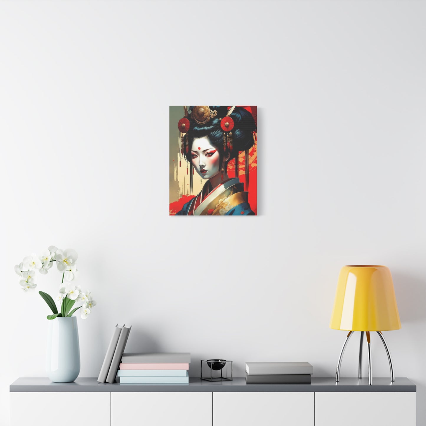 Geisha Asian Abstract Art