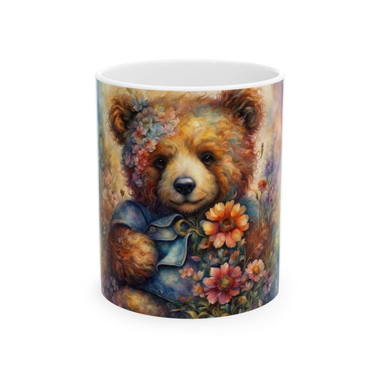 Teddy Bear Ceramic Mug (11oz, 15oz)