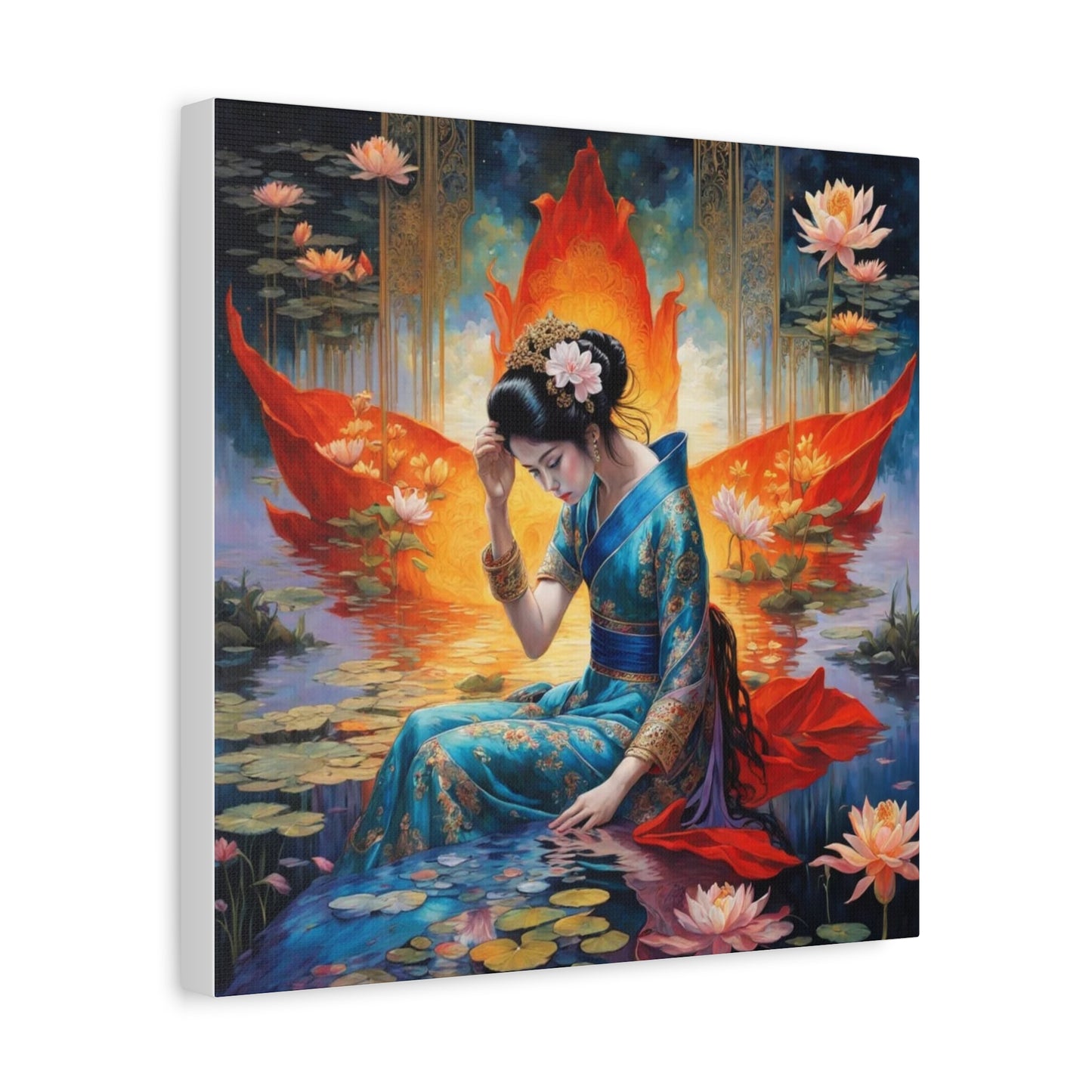 Lady in the Water Asian Abstract Art