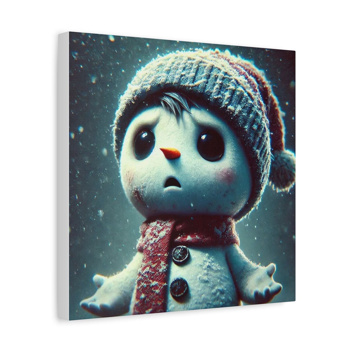 The Little Snowman Abstract Art