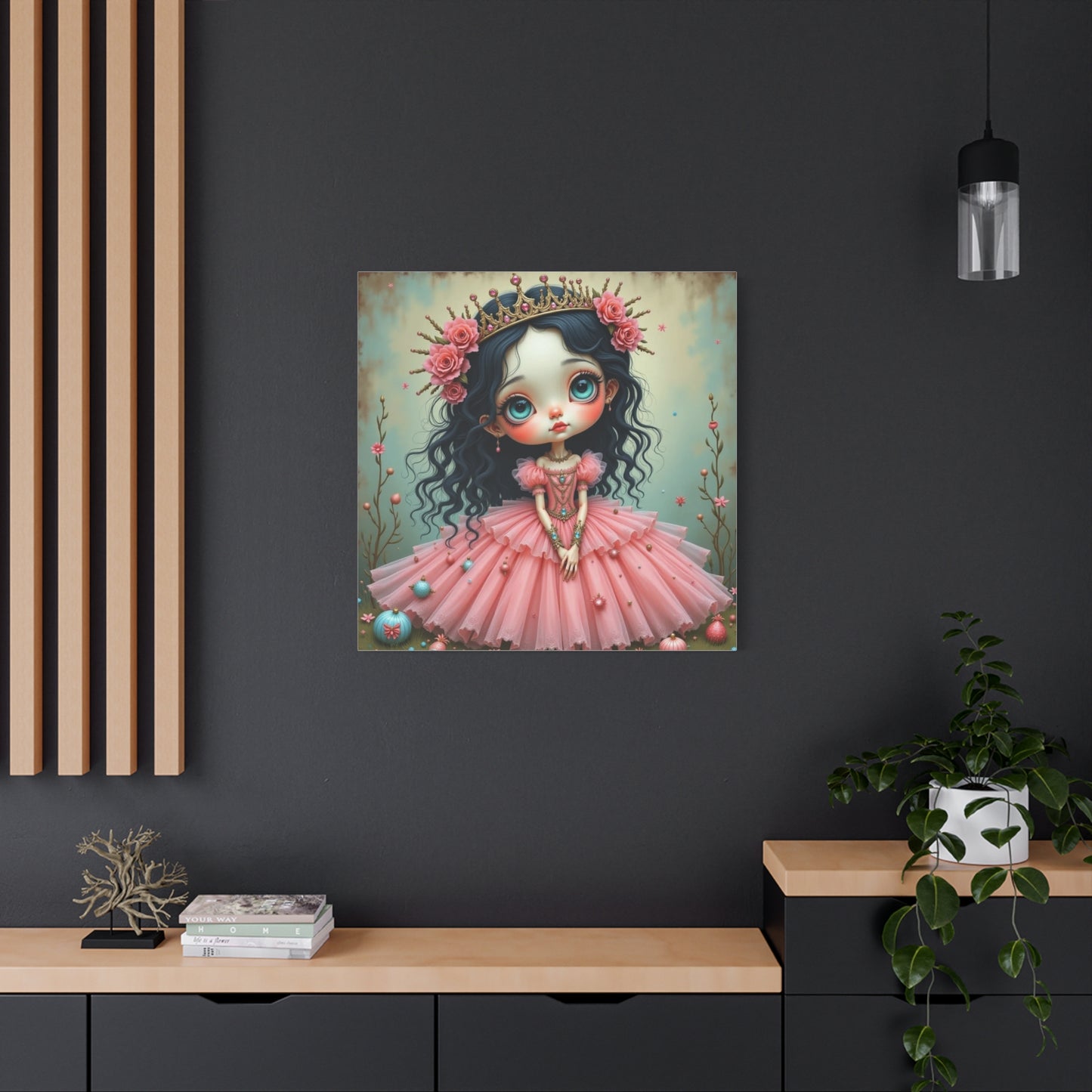 Girl in a Pink Dress Art