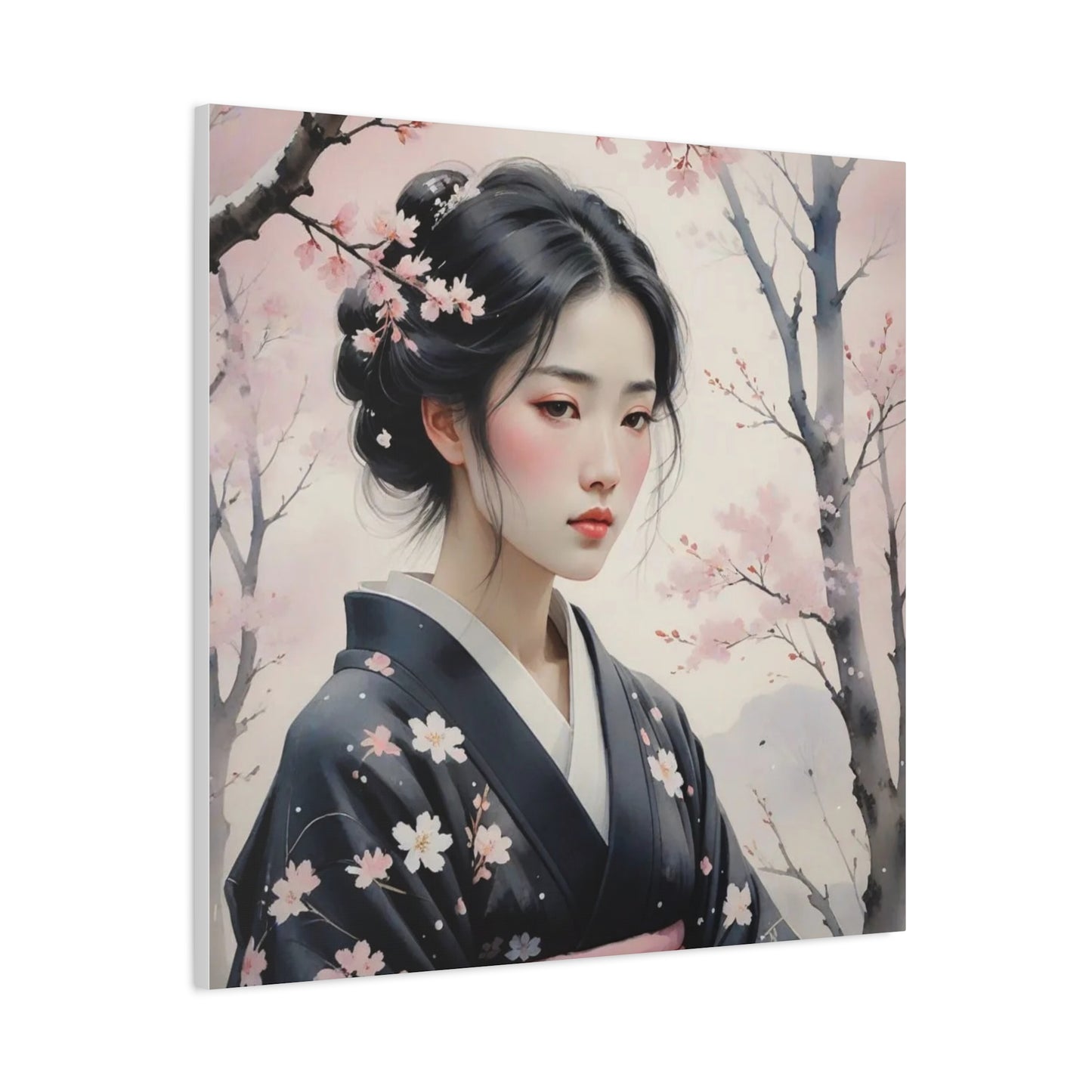 Beautiful Woman Asian Abstract Art