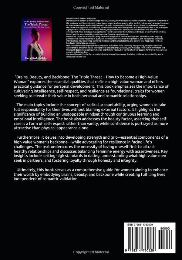 Brains, Beauty, and Backbone: The Triple Threat –Becoming the Ultimate High-Value Woman