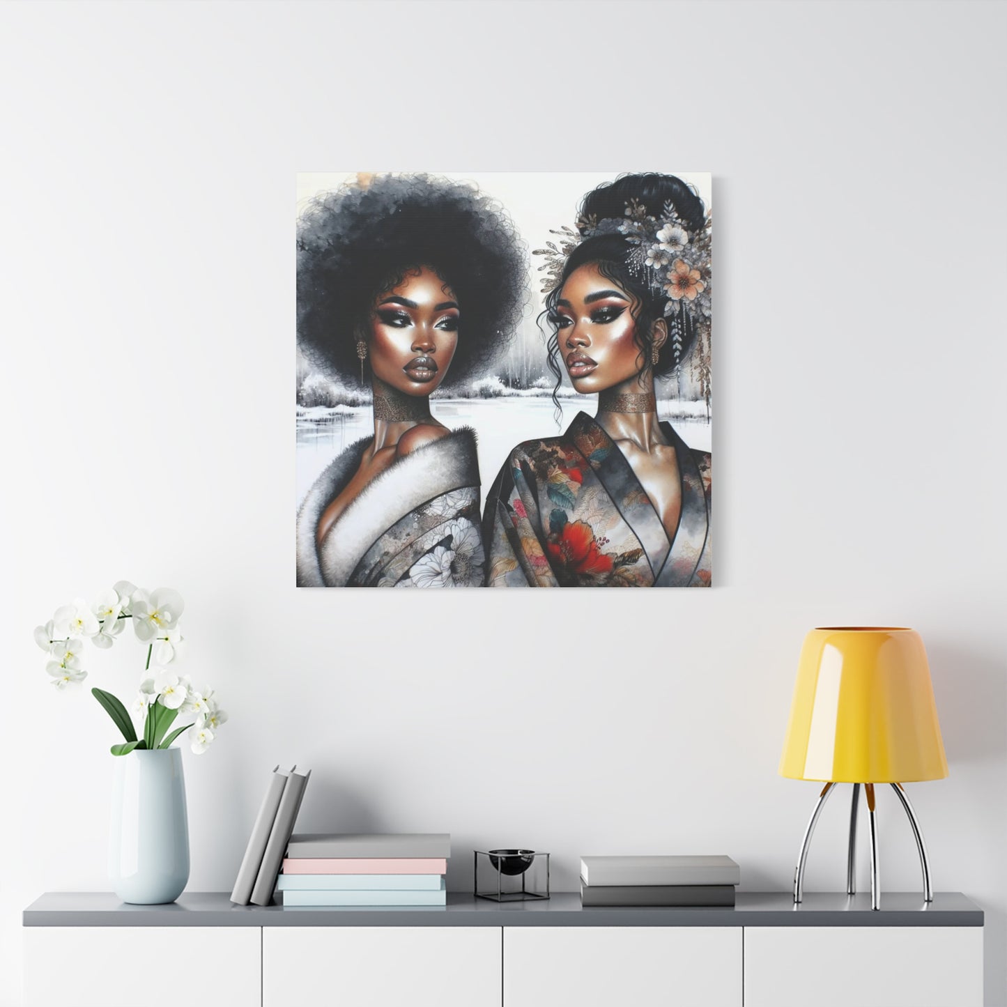 Beautiful Black Woman Canvas Art