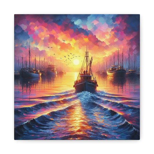 Canvas Print - Morning In the Harbor Wall Art