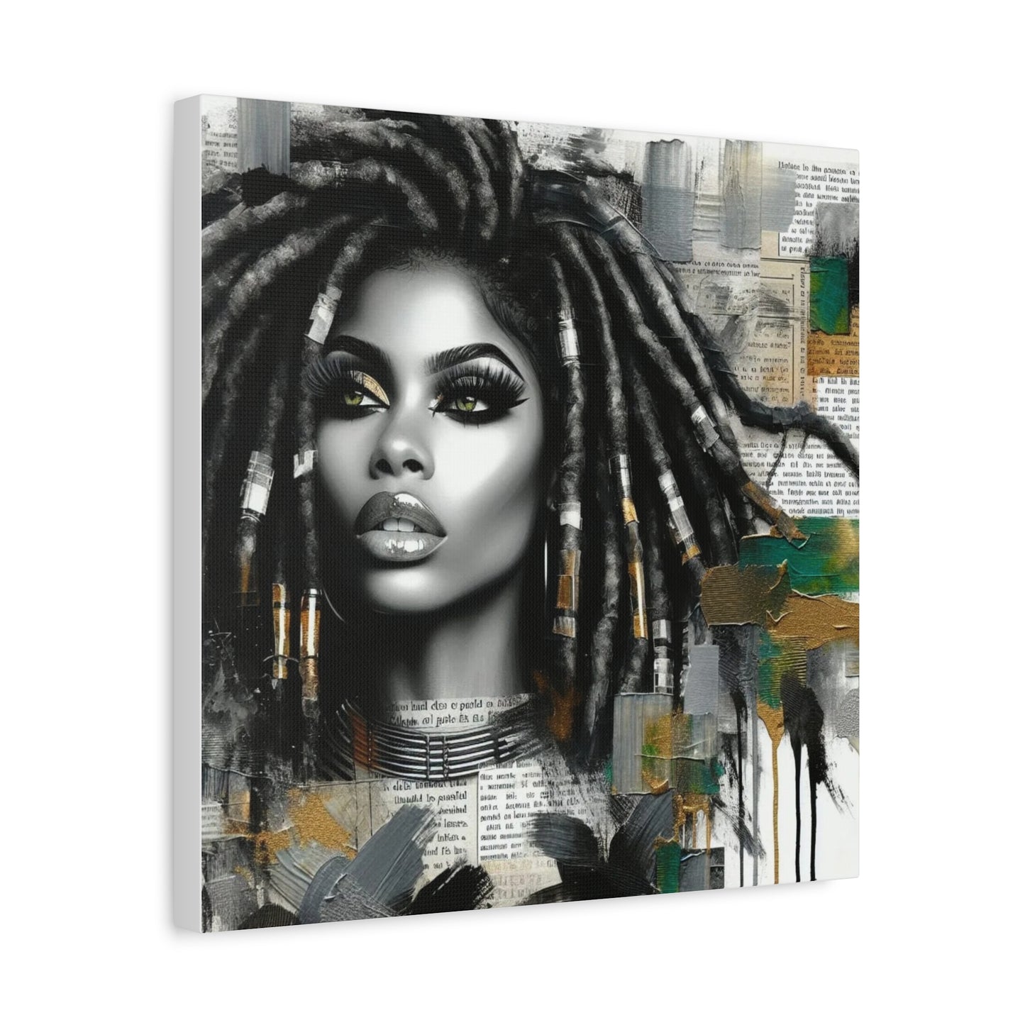 Beautiful Black Woman Canvas Art